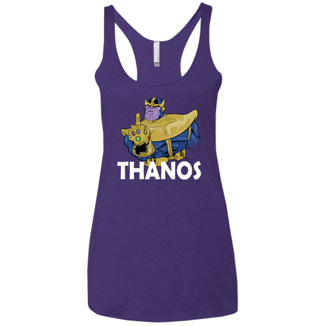 T-Shirts Purple Rush / X-Small Thanos Cash Women's Triblend Racerback Tank