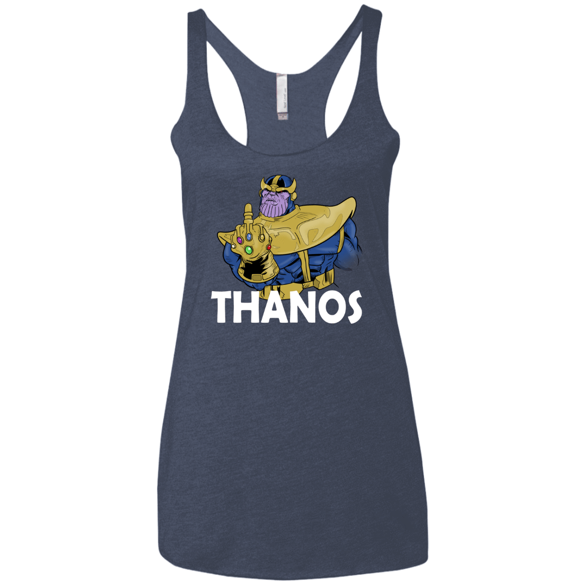 T-Shirts Vintage Navy / X-Small Thanos Cash Women's Triblend Racerback Tank
