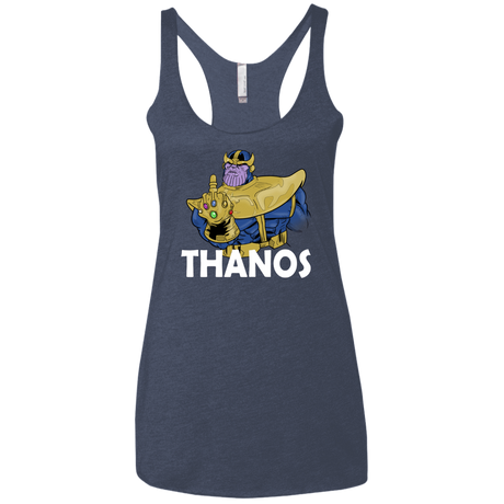 T-Shirts Vintage Navy / X-Small Thanos Cash Women's Triblend Racerback Tank