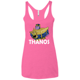 T-Shirts Vintage Pink / X-Small Thanos Cash Women's Triblend Racerback Tank