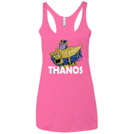 T-Shirts Vintage Pink / X-Small Thanos Cash Women's Triblend Racerback Tank
