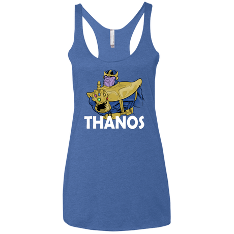 T-Shirts Vintage Royal / X-Small Thanos Cash Women's Triblend Racerback Tank