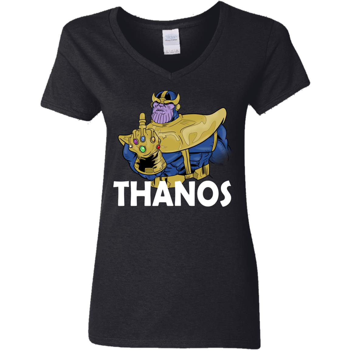 T-Shirts Black / S Thanos Cash Women's V-Neck T-Shirt