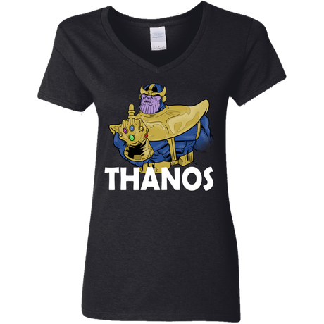 T-Shirts Black / S Thanos Cash Women's V-Neck T-Shirt