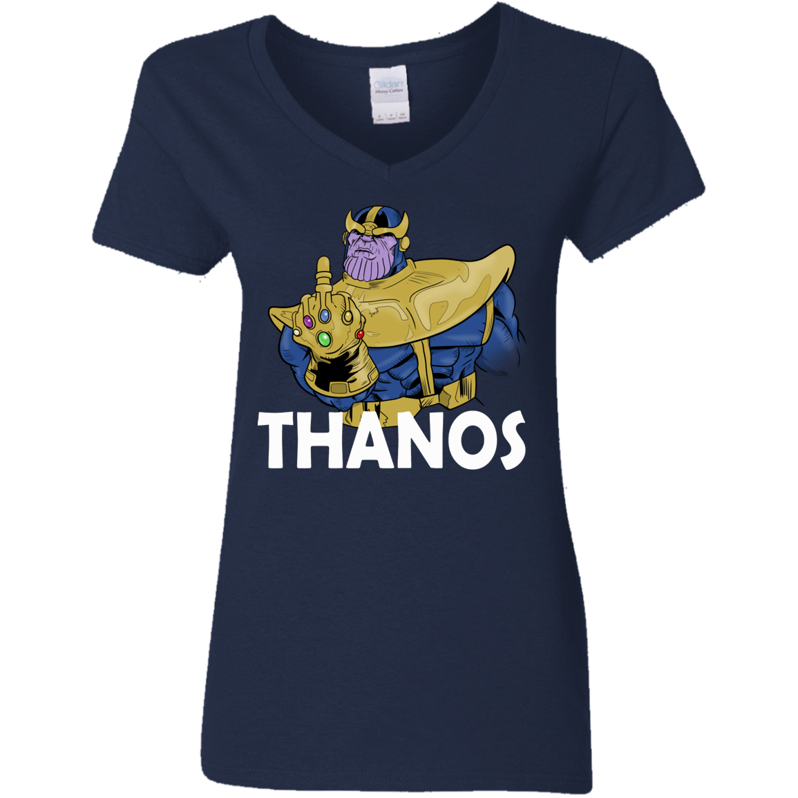 T-Shirts Navy / S Thanos Cash Women's V-Neck T-Shirt