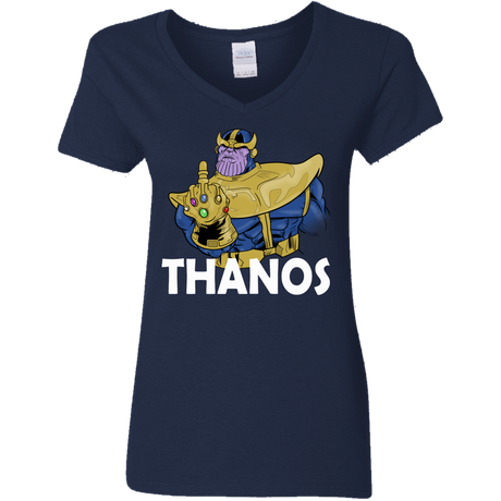 T-Shirts Navy / S Thanos Cash Women's V-Neck T-Shirt