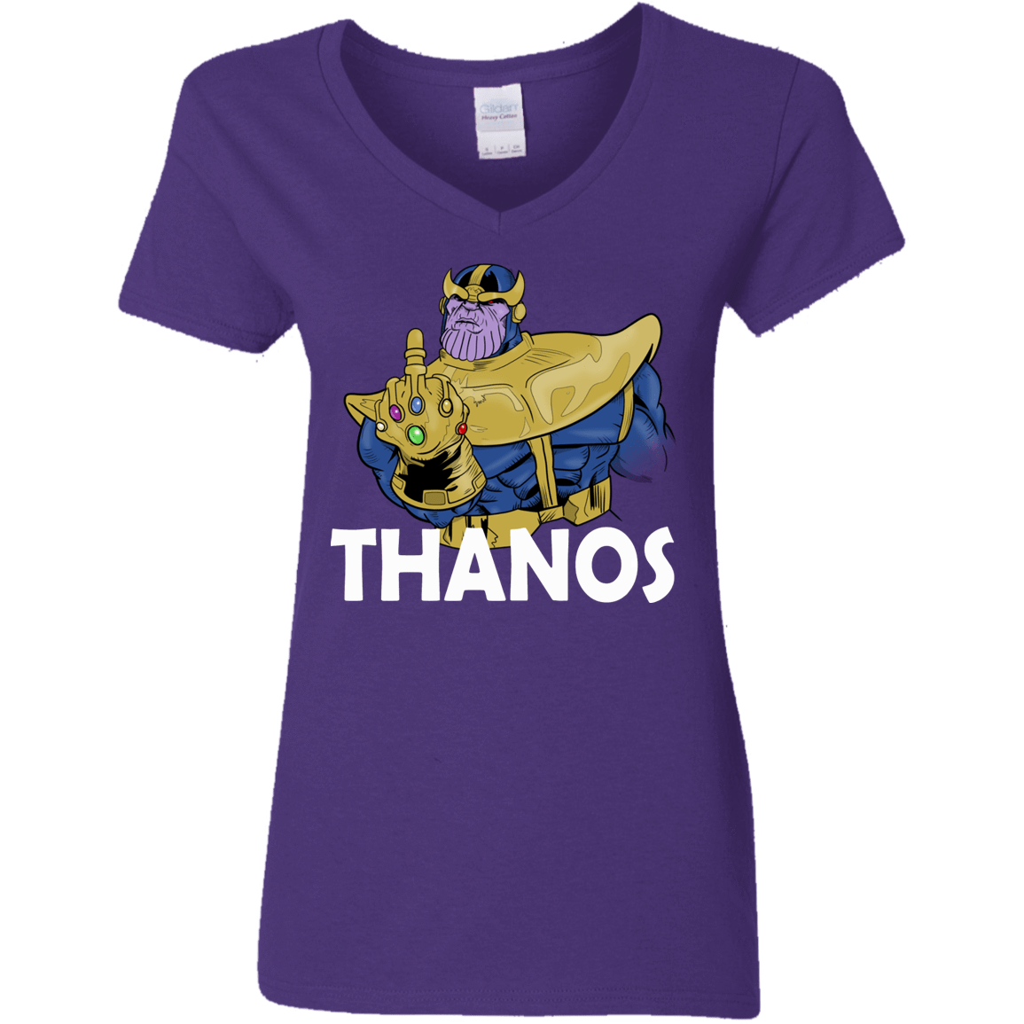 T-Shirts Purple / S Thanos Cash Women's V-Neck T-Shirt