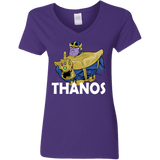 T-Shirts Purple / S Thanos Cash Women's V-Neck T-Shirt