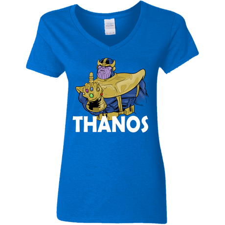 T-Shirts Royal / S Thanos Cash Women's V-Neck T-Shirt