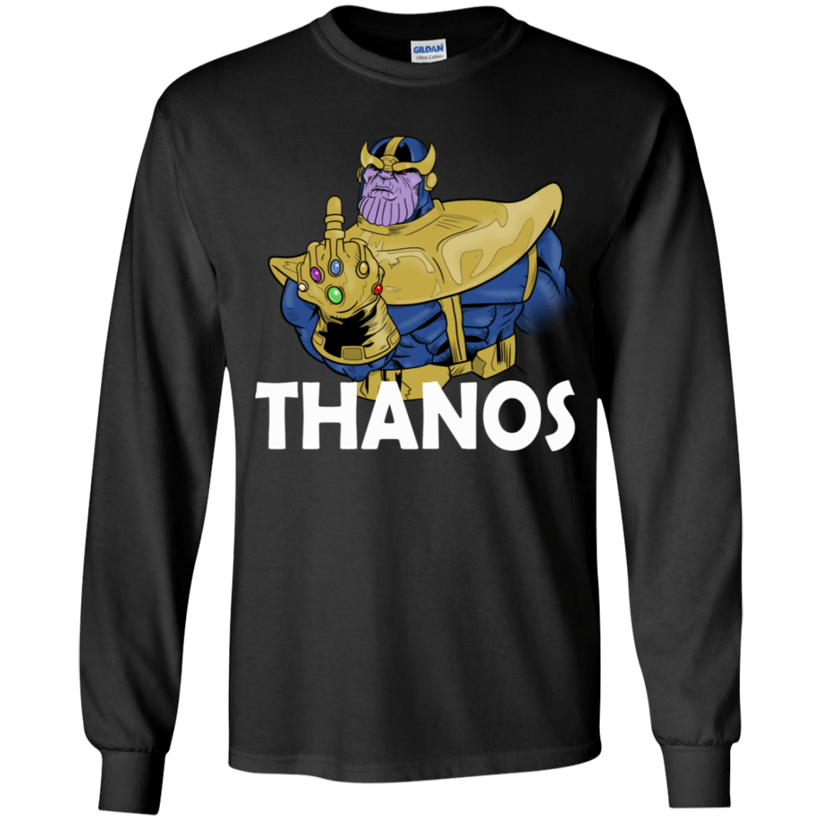 T-Shirts Black / YS Thanos Cash Youth Long Sleeve T-Shirt