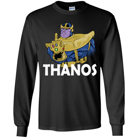 T-Shirts Black / YS Thanos Cash Youth Long Sleeve T-Shirt