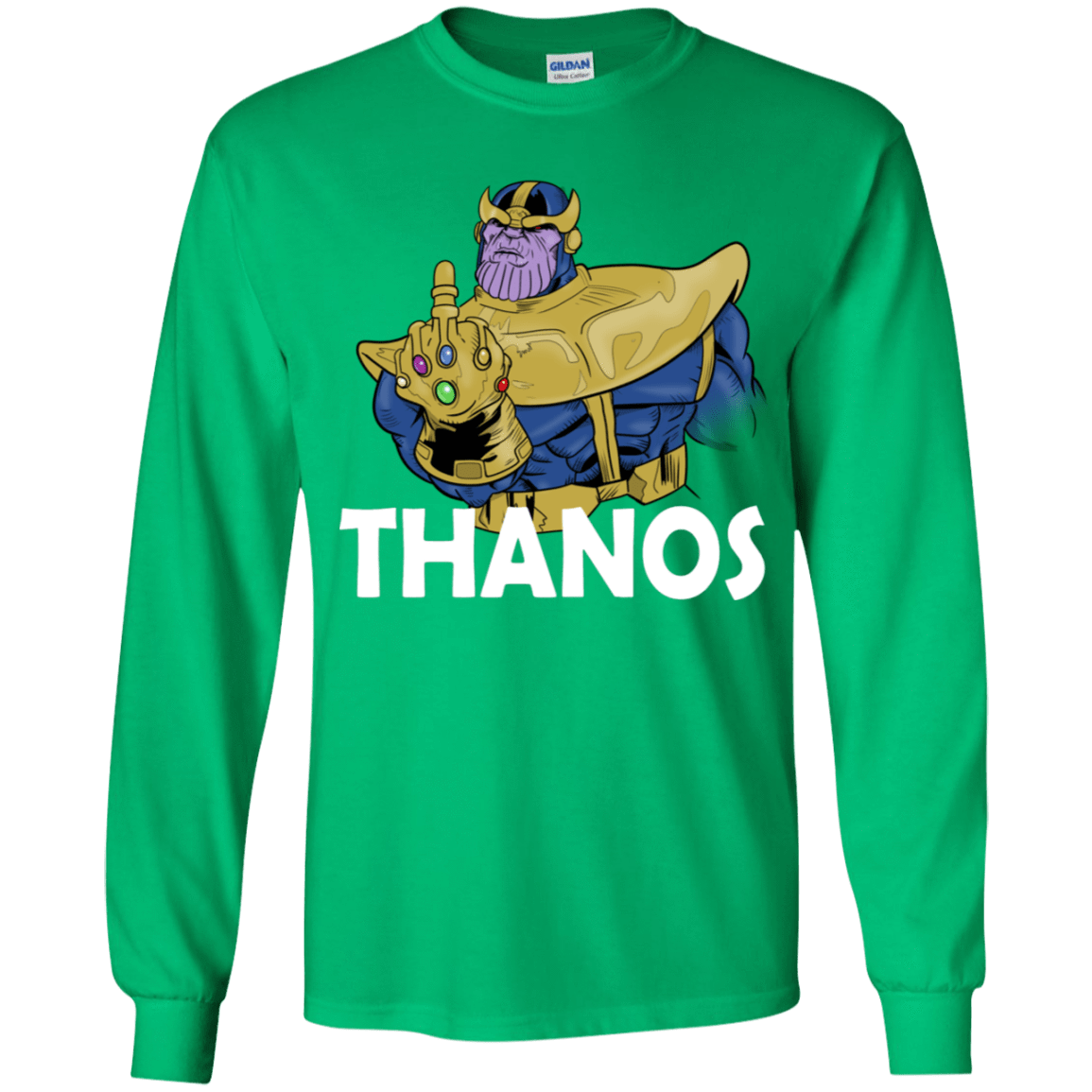 T-Shirts Irish Green / YS Thanos Cash Youth Long Sleeve T-Shirt