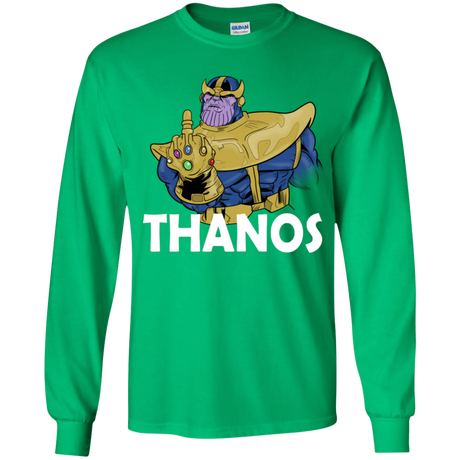 T-Shirts Irish Green / YS Thanos Cash Youth Long Sleeve T-Shirt