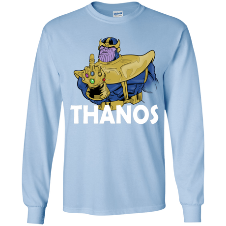 T-Shirts Light Blue / YS Thanos Cash Youth Long Sleeve T-Shirt