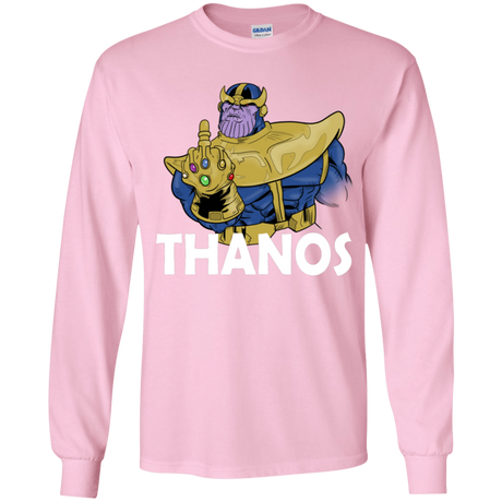 T-Shirts Light Pink / YS Thanos Cash Youth Long Sleeve T-Shirt