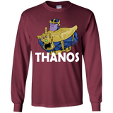 T-Shirts Maroon / YS Thanos Cash Youth Long Sleeve T-Shirt