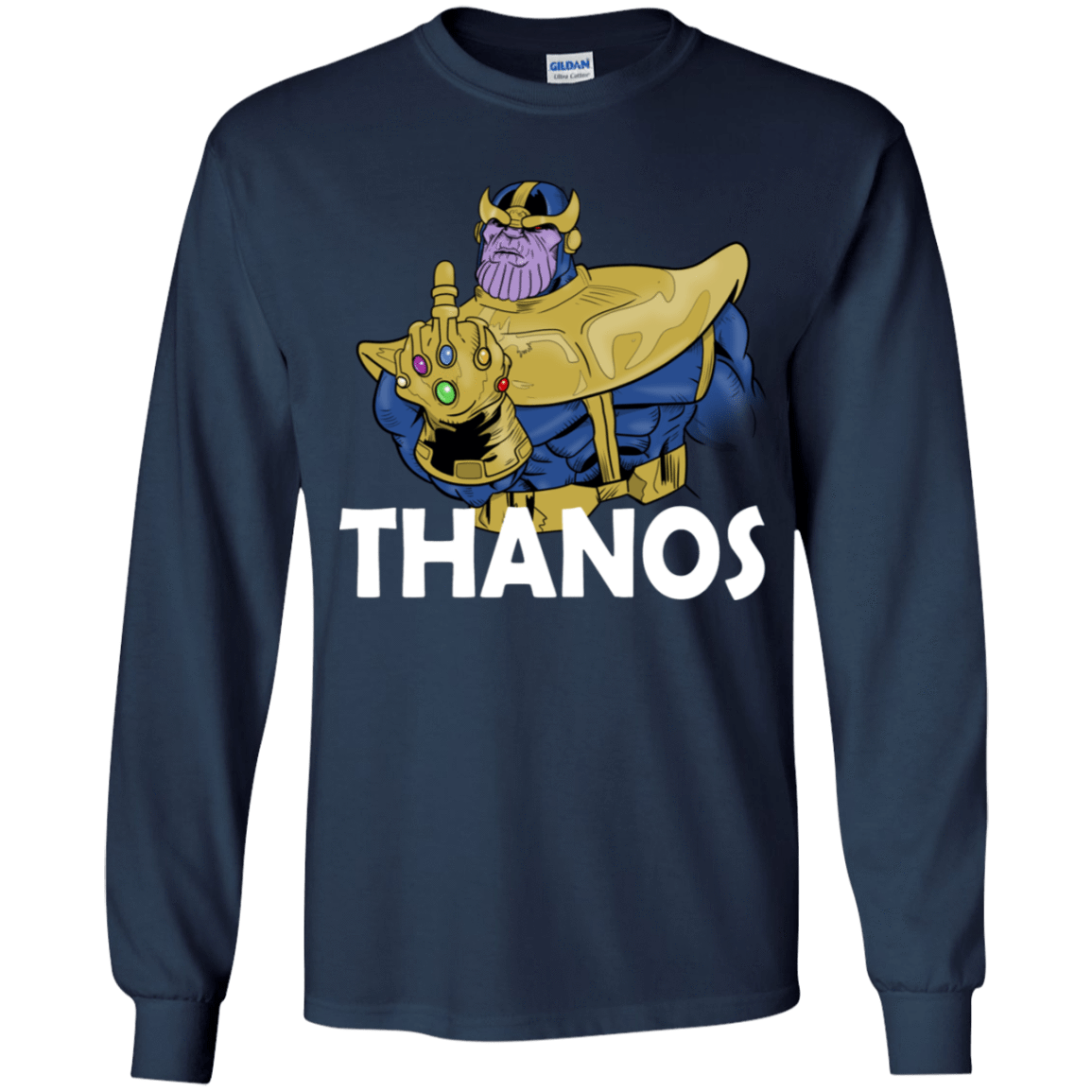 T-Shirts Navy / YS Thanos Cash Youth Long Sleeve T-Shirt