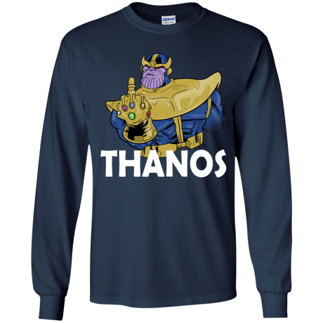 T-Shirts Navy / YS Thanos Cash Youth Long Sleeve T-Shirt