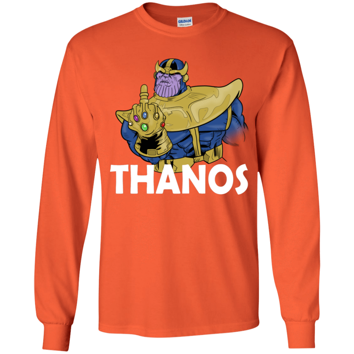 T-Shirts Orange / YS Thanos Cash Youth Long Sleeve T-Shirt