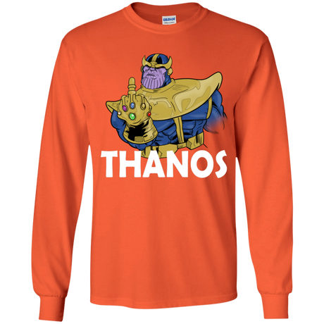 T-Shirts Orange / YS Thanos Cash Youth Long Sleeve T-Shirt