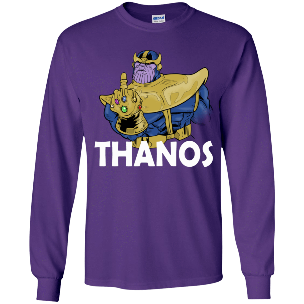 T-Shirts Purple / YS Thanos Cash Youth Long Sleeve T-Shirt