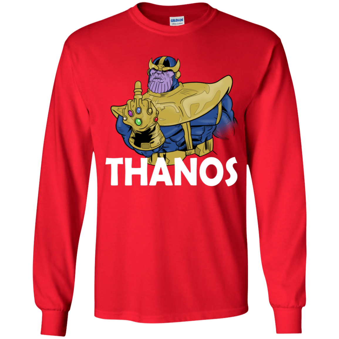 T-Shirts Red / YS Thanos Cash Youth Long Sleeve T-Shirt