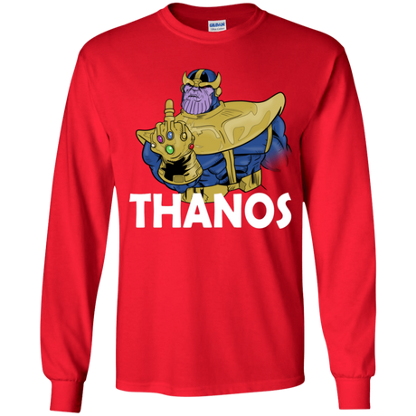 T-Shirts Red / YS Thanos Cash Youth Long Sleeve T-Shirt