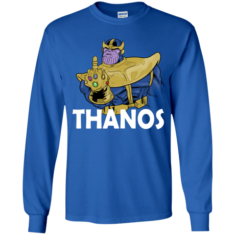 T-Shirts Royal / YS Thanos Cash Youth Long Sleeve T-Shirt