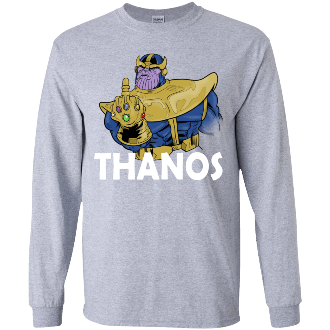 T-Shirts Sport Grey / YS Thanos Cash Youth Long Sleeve T-Shirt