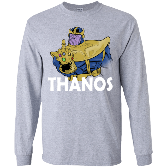 T-Shirts Sport Grey / YS Thanos Cash Youth Long Sleeve T-Shirt