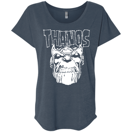 T-Shirts Indigo / X-Small Thanos Danzig Triblend Dolman Sleeve