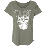 T-Shirts Venetian Grey / X-Small Thanos Danzig Triblend Dolman Sleeve