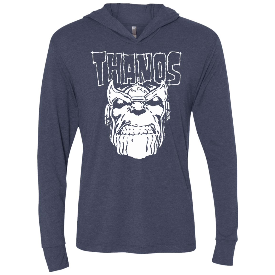 T-Shirts Vintage Navy / X-Small Thanos Danzig Triblend Long Sleeve Hoodie Tee