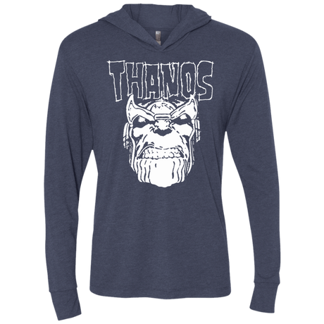 T-Shirts Vintage Navy / X-Small Thanos Danzig Triblend Long Sleeve Hoodie Tee