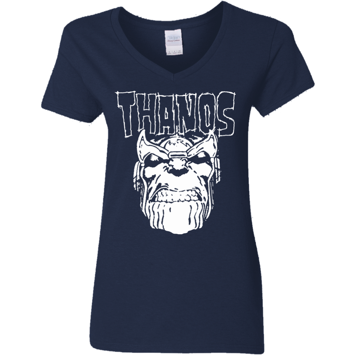 T-Shirts Navy / S Thanos Danzig Women's V-Neck T-Shirt