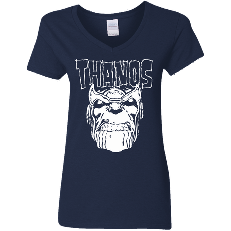 T-Shirts Navy / S Thanos Danzig Women's V-Neck T-Shirt