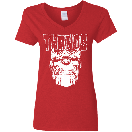 T-Shirts Red / S Thanos Danzig Women's V-Neck T-Shirt