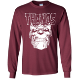 T-Shirts Maroon / YS Thanos Danzig Youth Long Sleeve T-Shirt