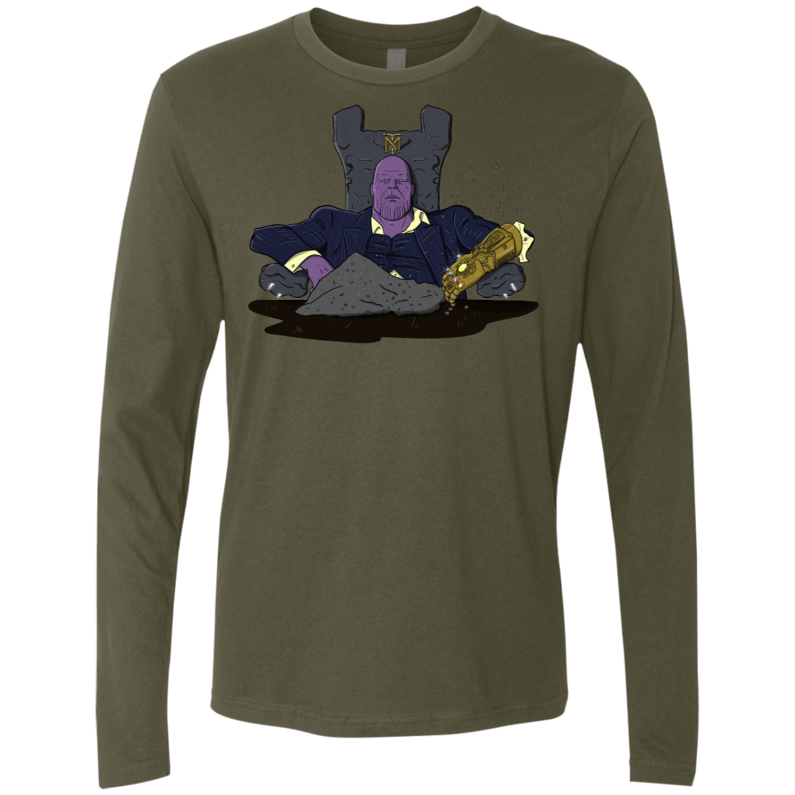 T-Shirts Military Green / S Thanos Montana Men's Premium Long Sleeve