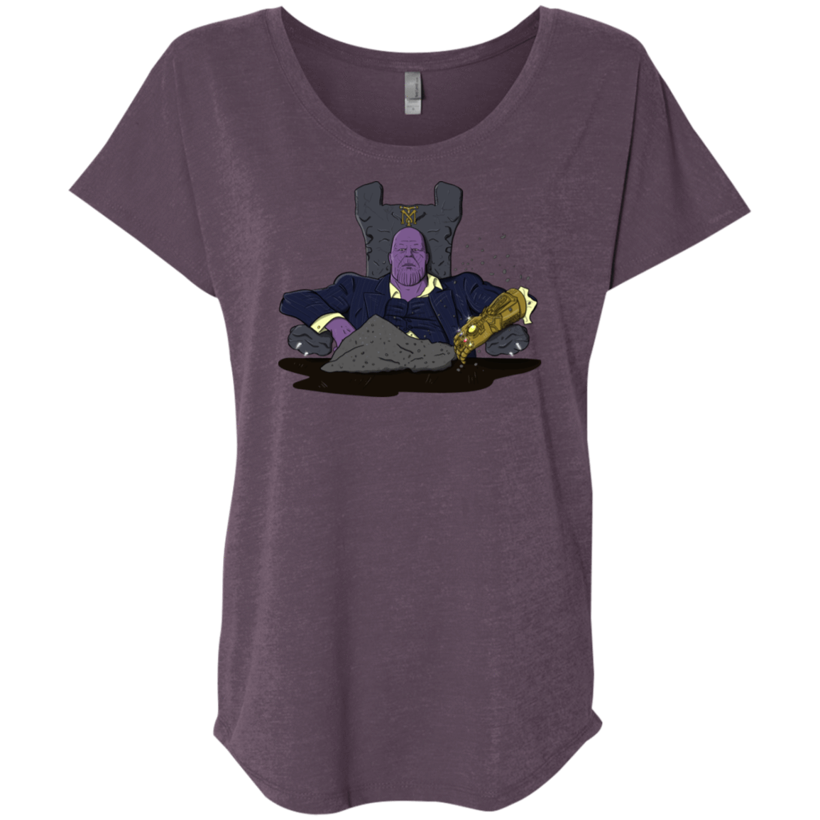 T-Shirts Vintage Purple / X-Small Thanos Montana Triblend Dolman Sleeve