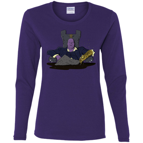 T-Shirts Purple / S Thanos Montana Women's Long Sleeve T-Shirt