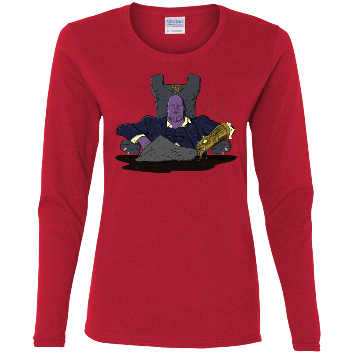 T-Shirts Red / S Thanos Montana Women's Long Sleeve T-Shirt