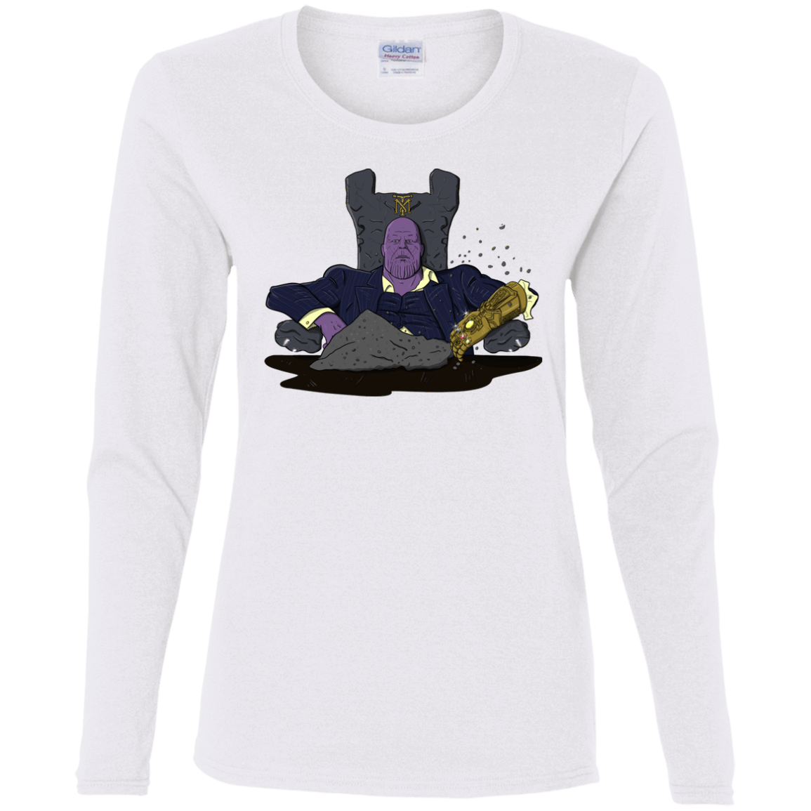 T-Shirts White / S Thanos Montana Women's Long Sleeve T-Shirt