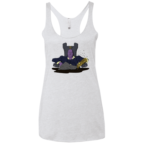 T-Shirts Heather White / X-Small Thanos Montana Women's Triblend Racerback Tank