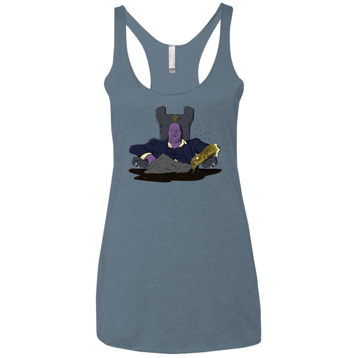 T-Shirts Indigo / X-Small Thanos Montana Women's Triblend Racerback Tank