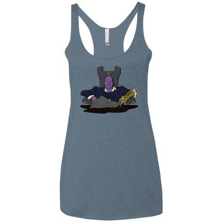 T-Shirts Indigo / X-Small Thanos Montana Women's Triblend Racerback Tank