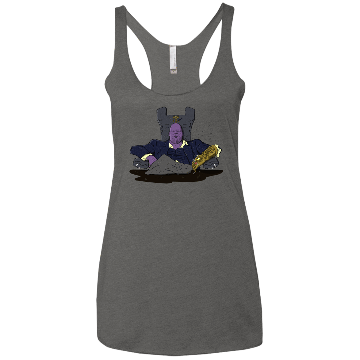 T-Shirts Premium Heather / X-Small Thanos Montana Women's Triblend Racerback Tank