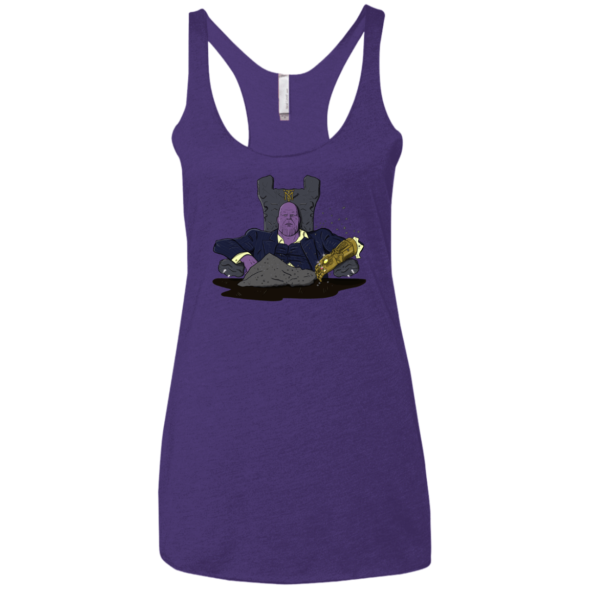 T-Shirts Purple Rush / X-Small Thanos Montana Women's Triblend Racerback Tank