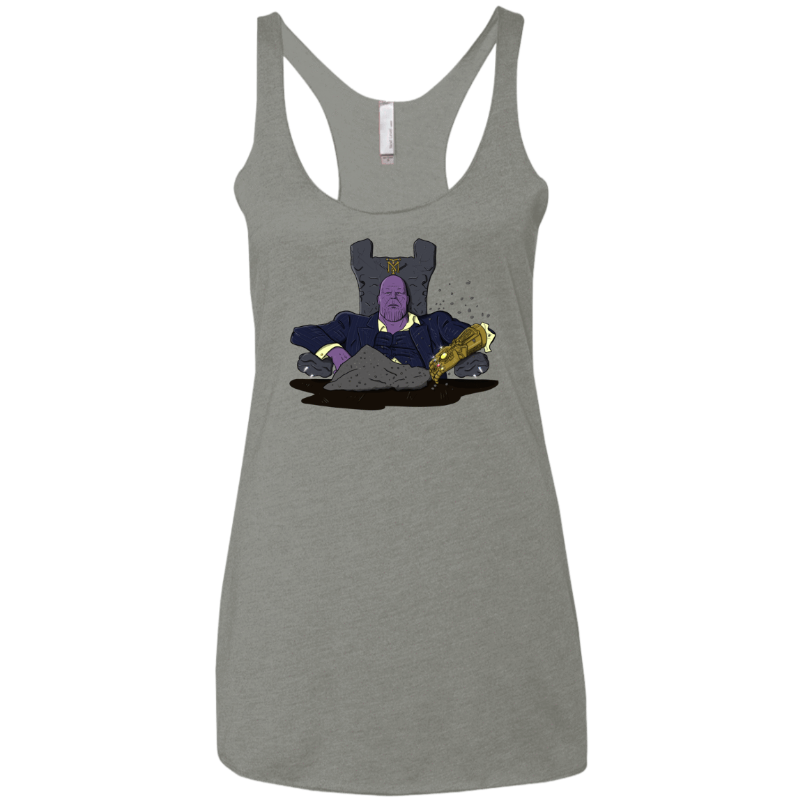 T-Shirts Venetian Grey / X-Small Thanos Montana Women's Triblend Racerback Tank