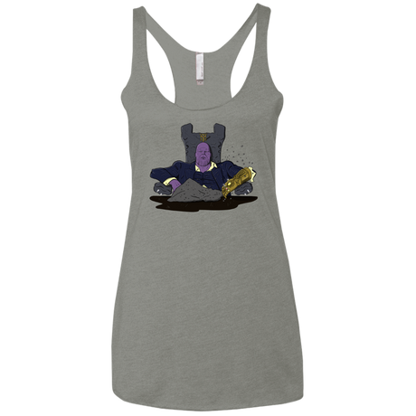 T-Shirts Venetian Grey / X-Small Thanos Montana Women's Triblend Racerback Tank